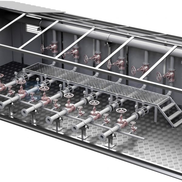 Блок напорной гребенки