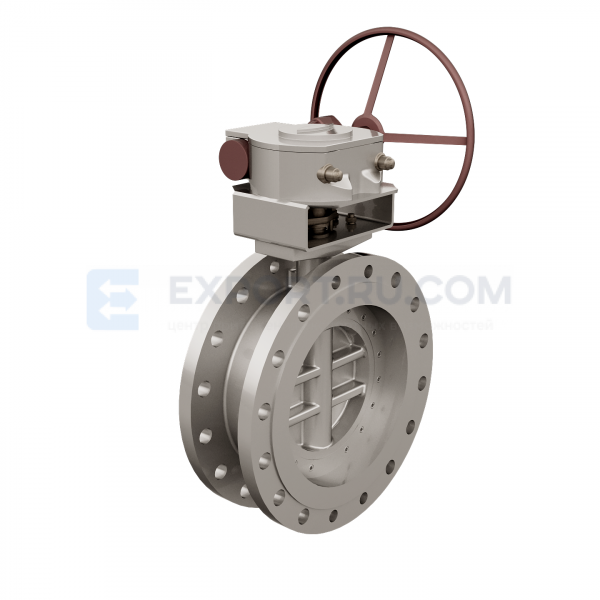 Затвор дисовый с тройным эксцентриситетом