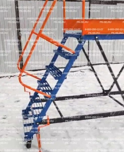 Лестница с двумя площадками ЛС-2П-С