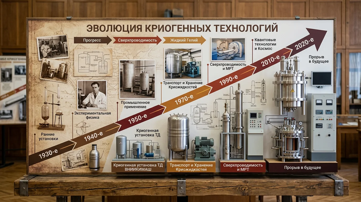 История развития криогенных технологий от советских времён до наших дней