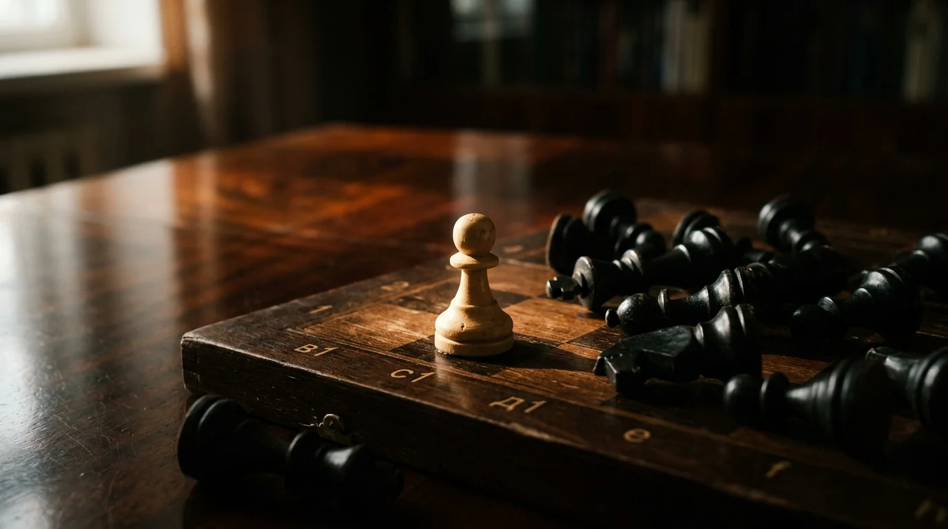 Шахматная доска с фигурой, символизирующей стратегическое преимущество в экспорте