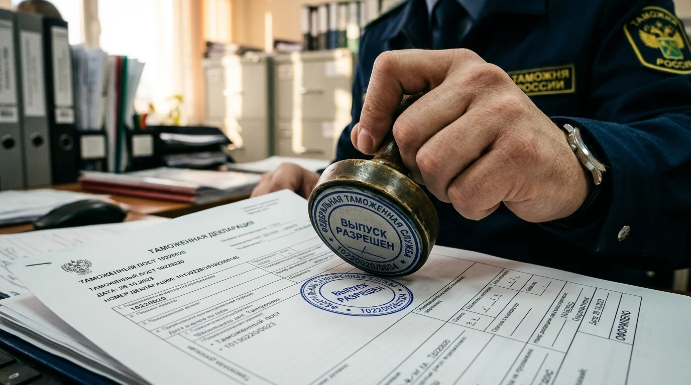 Таможенное оформление и штампование таможенной декларации