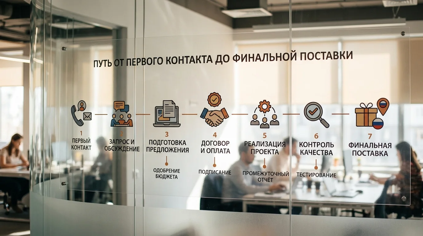 Процесс оформления экспортного заказа: пошаговая схема