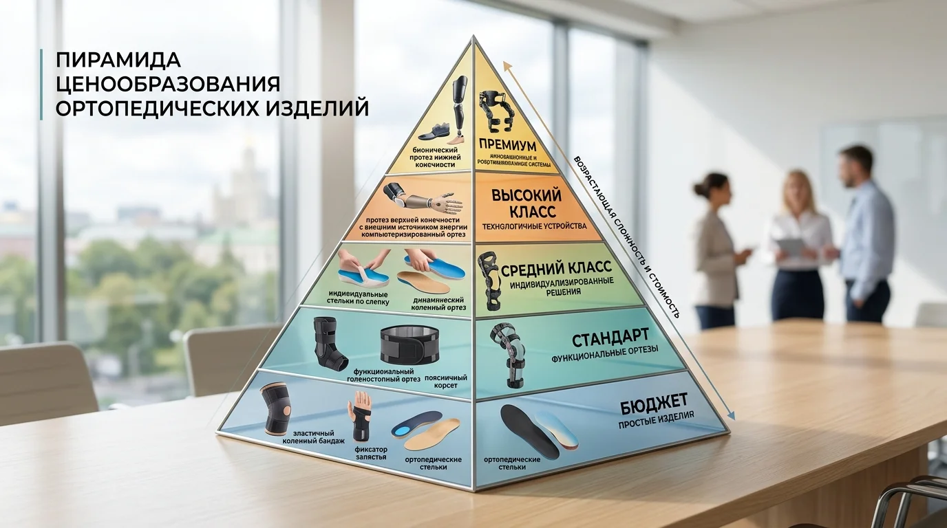 Ценовая структура различных типов аппаратов Илизарова