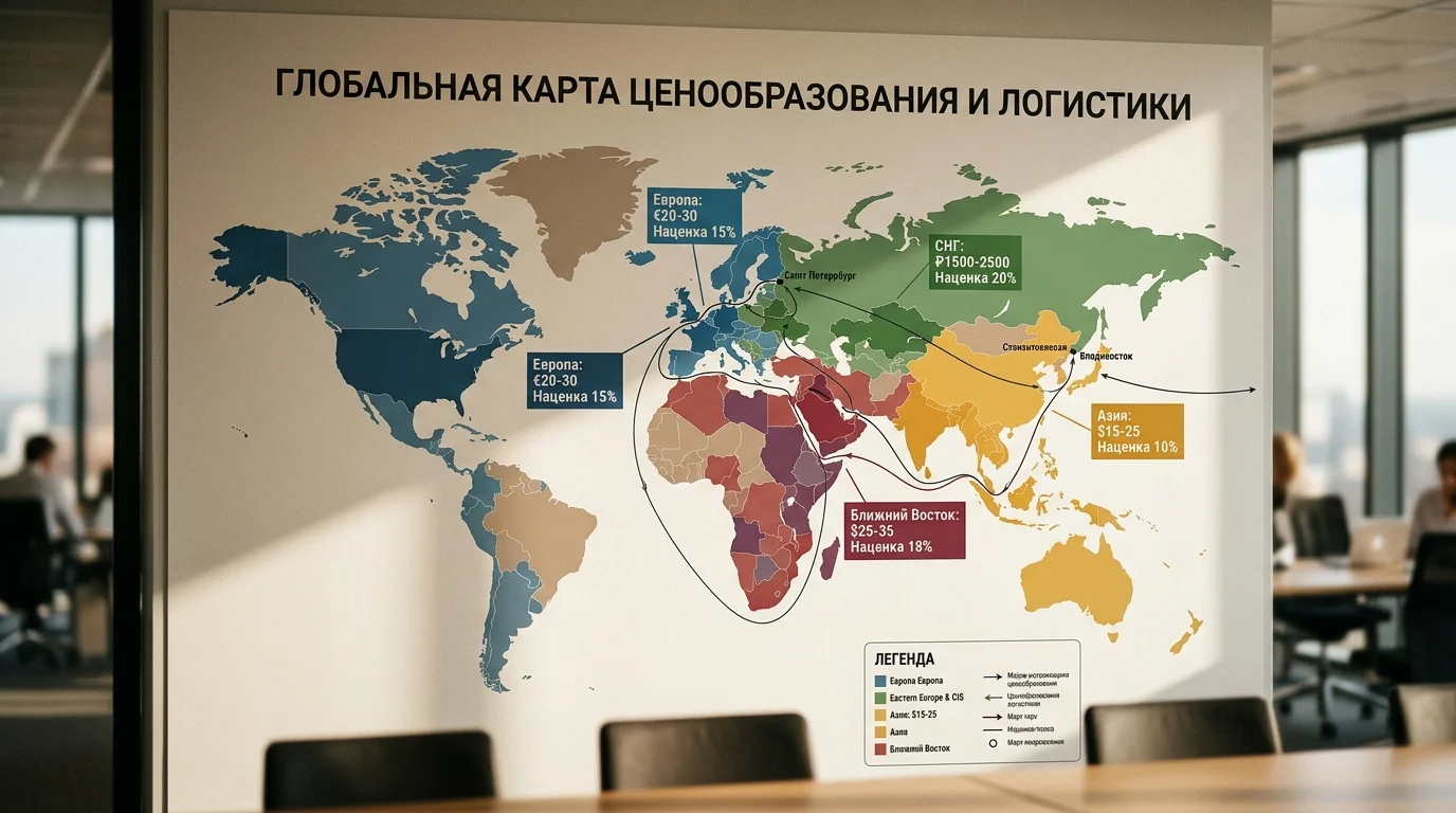 Региональная дифференциация цен на экспортных рынках