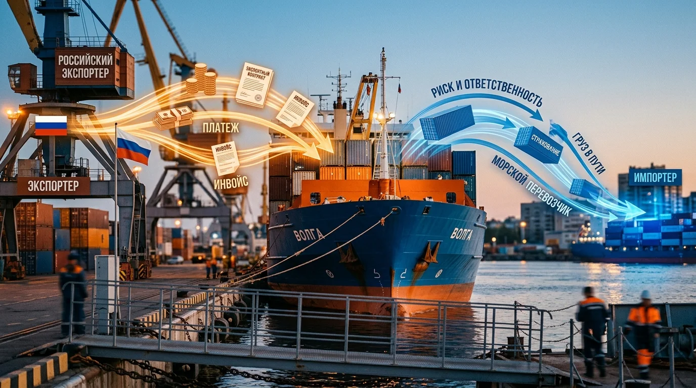 Распределение расходов и рисков при условиях CFR