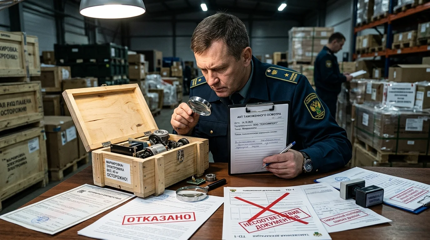 Проверка документов и сертификации при таможенном контроле