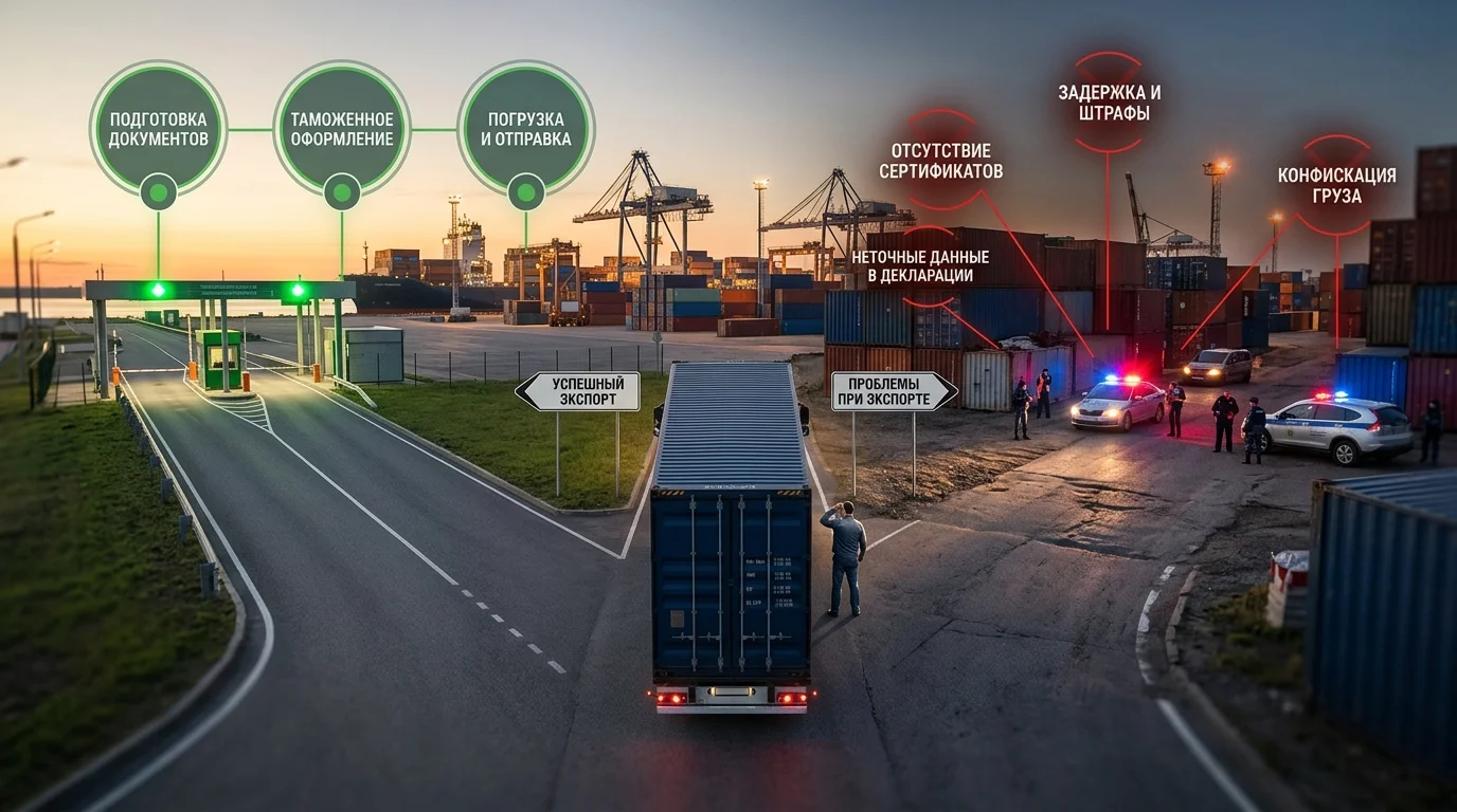 Правильная последовательность этапов экспорта товаров двойного назначения