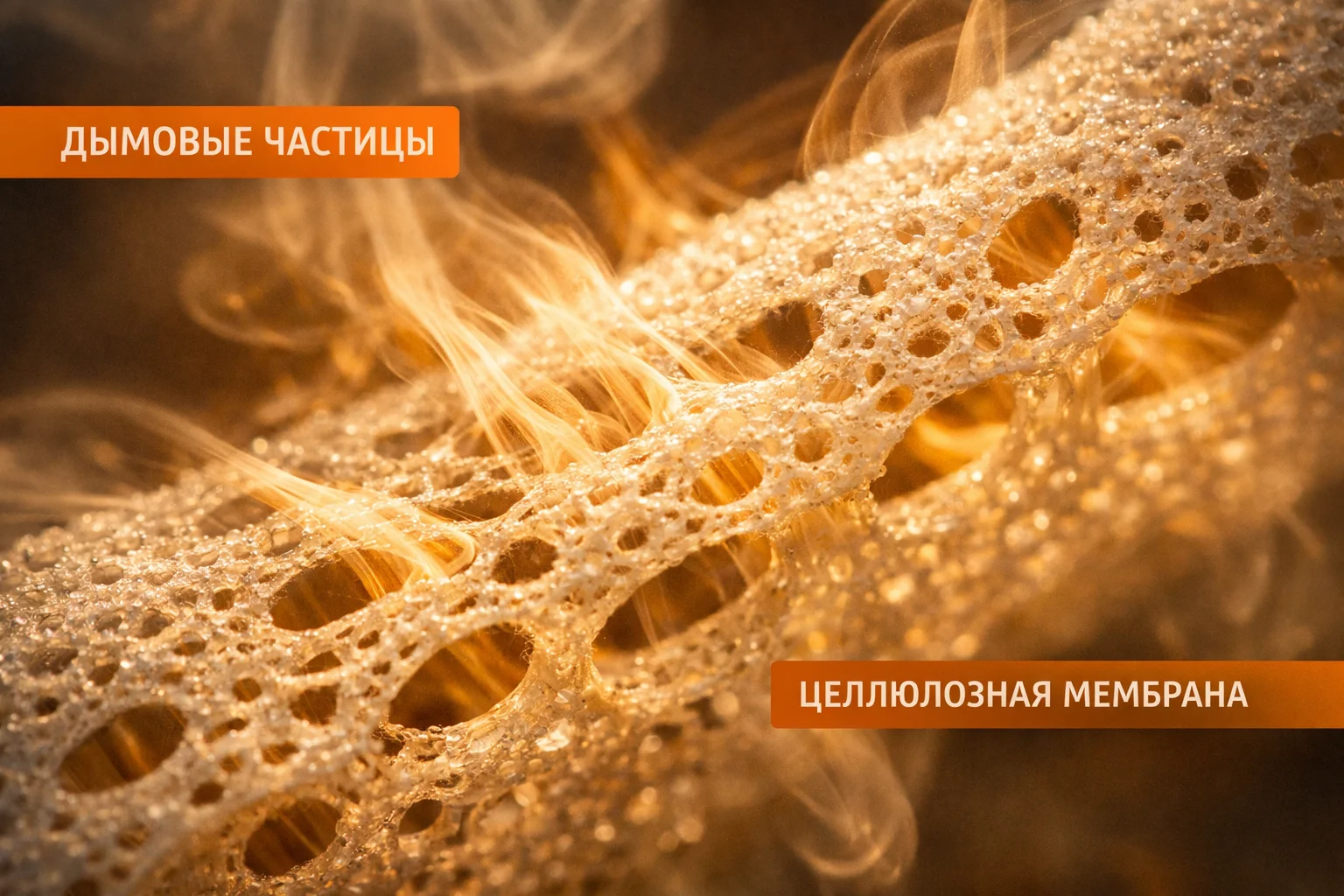 Дымопроницаемость целлюлозной оболочки при копчении колбасы