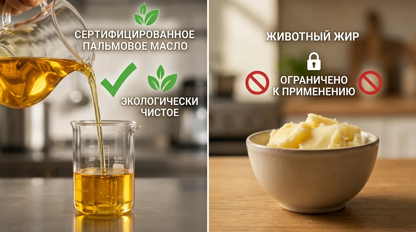 Сравнение растительных и животных источников эмульгатора Е471