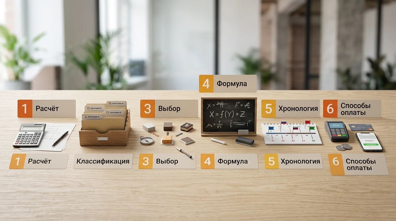 Пошаговая схема расчёта и уплаты таможенных сборов