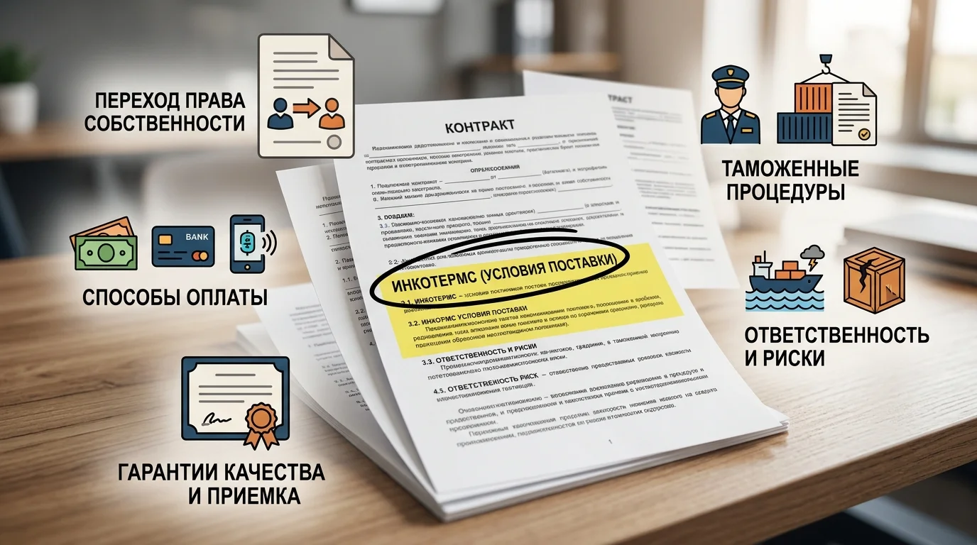 Инкотермс как часть полного контракта поставки