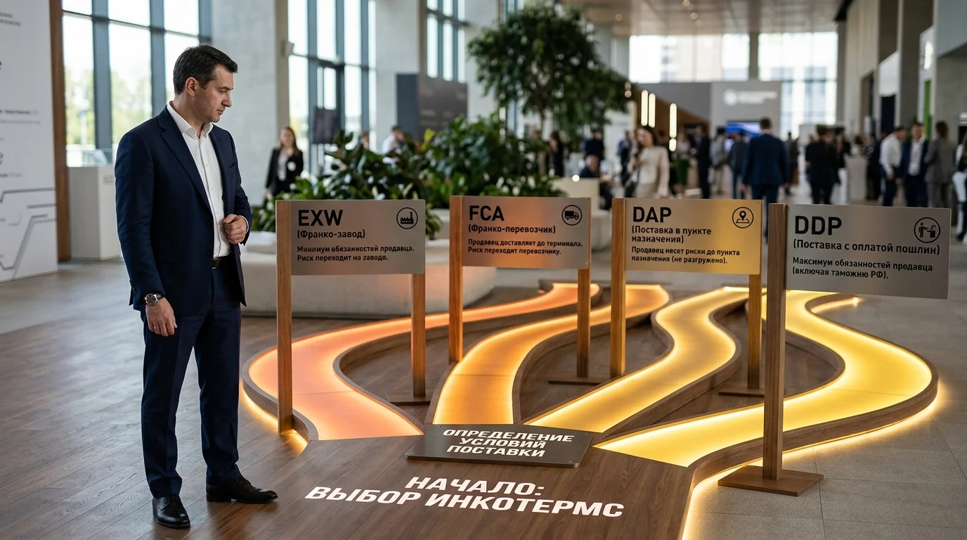 Алгоритм выбора правильного условия поставки