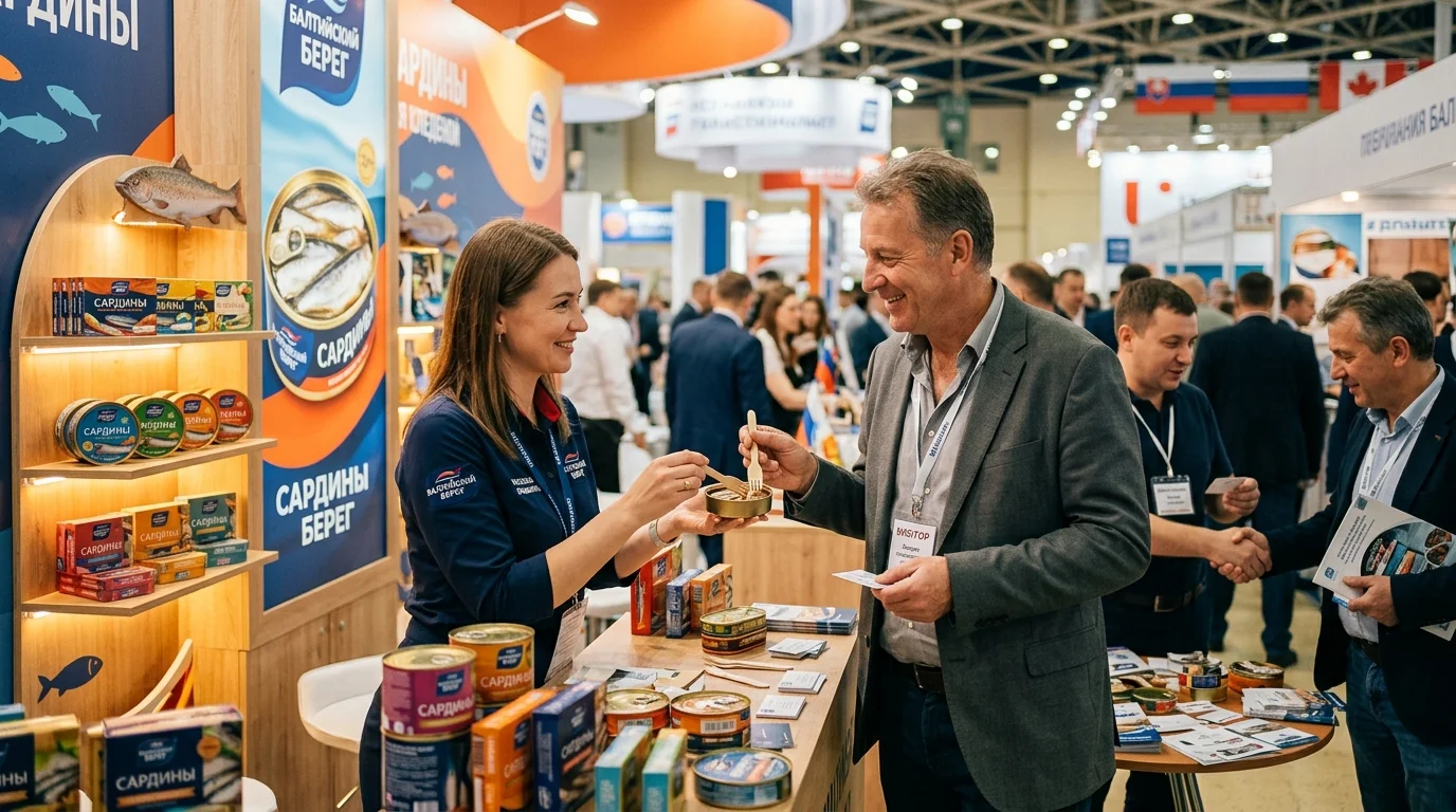 Российские производители консервированной сардины на международной продовольственной выставке