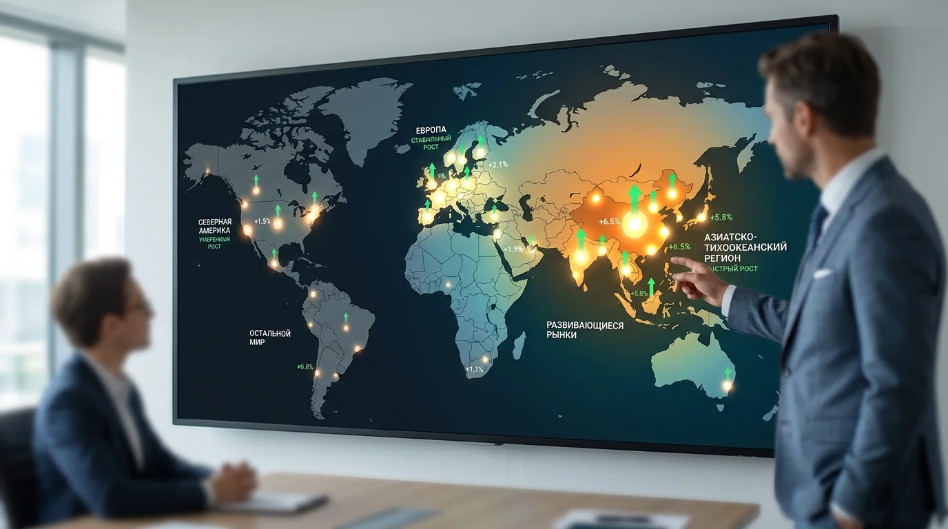 Глобальная карта спроса на лакокрасочные материалы по регионам