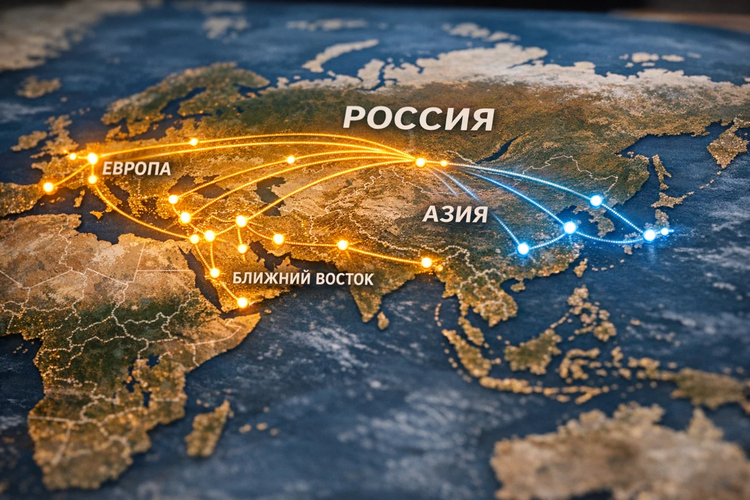 Карта глобальных экспортных маршрутов краснодарского соуса