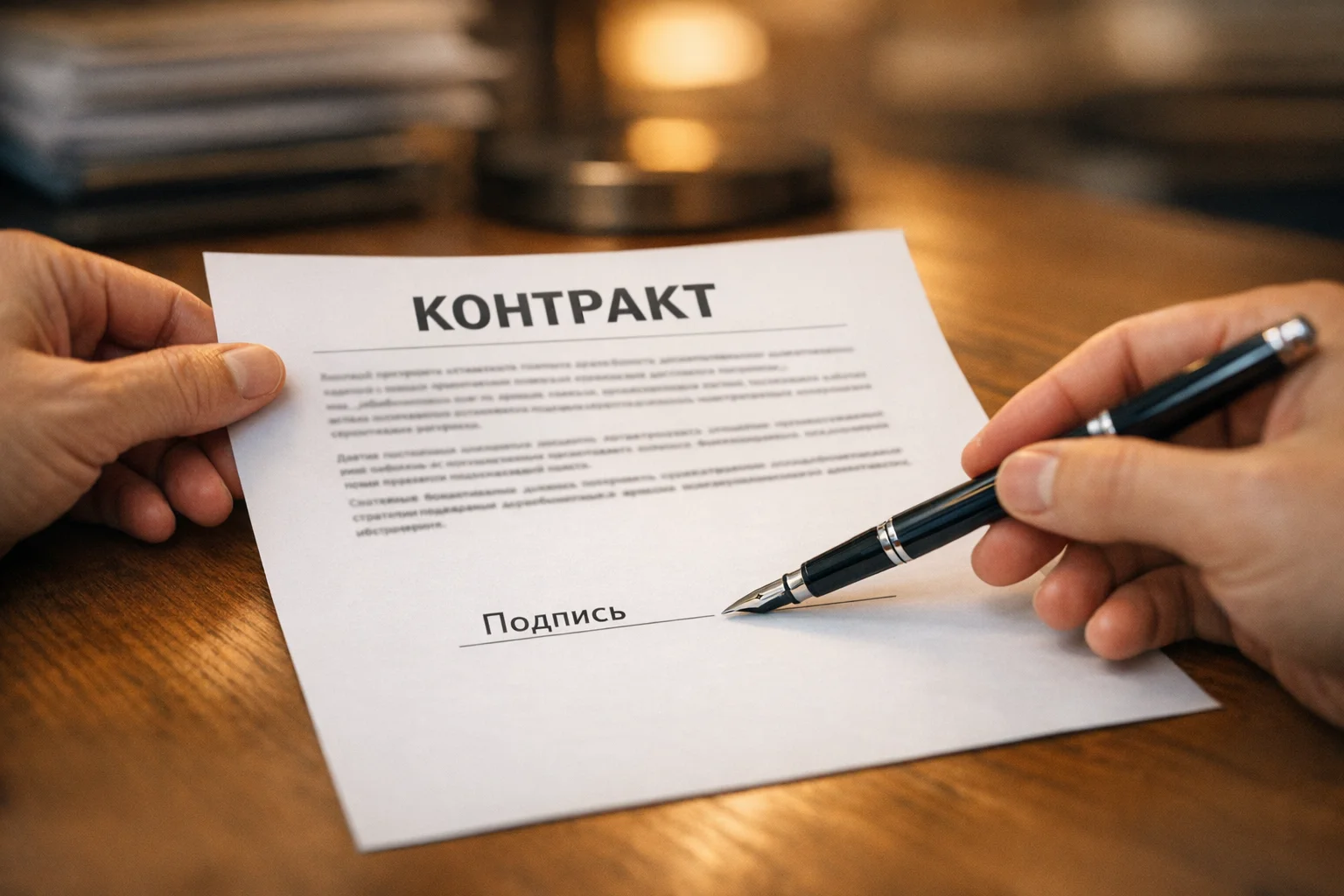 Подписание договора комиссии между экспортером и комиссионером