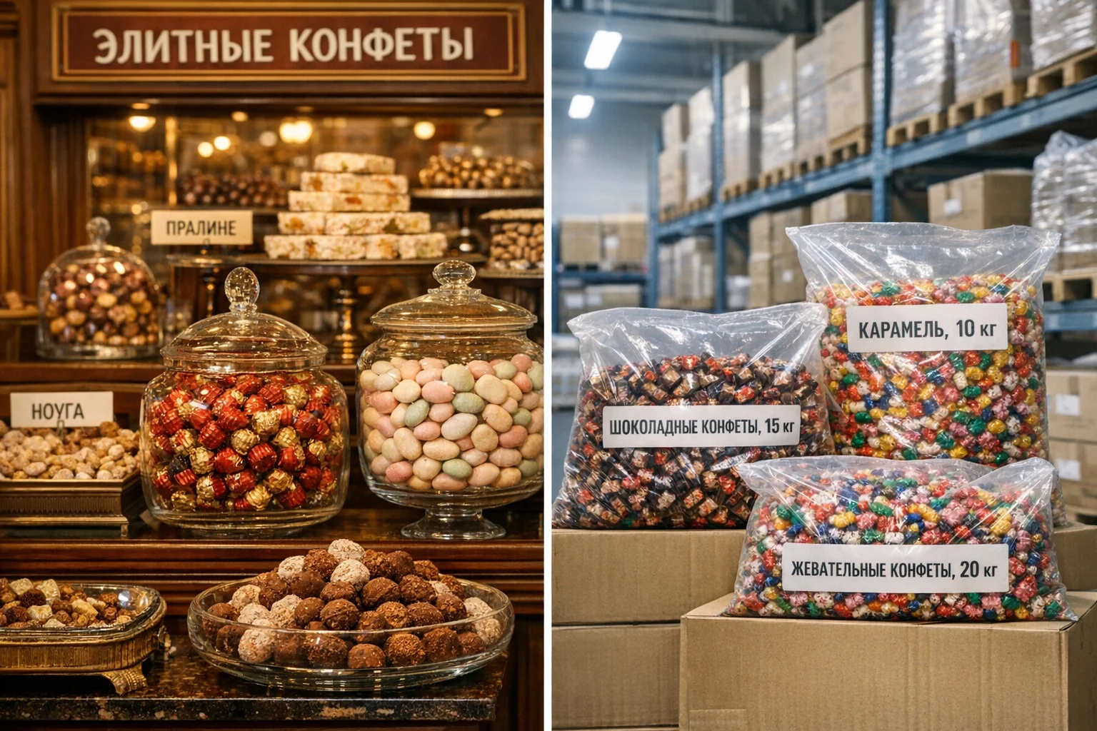 Европейский рынок конфет: премиум-сегмент и оптовые поставки